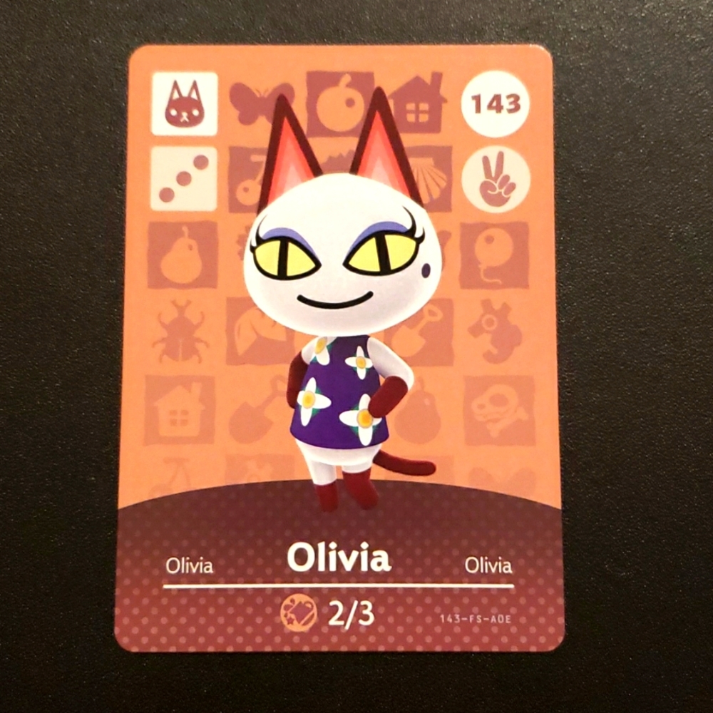 3/$12 olivia 143 animal crossing ACNH Nintendo switch amiibo